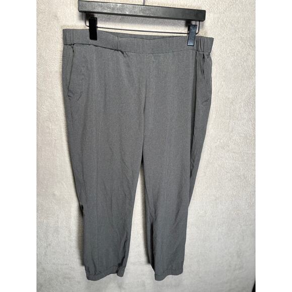 Eddie‎ Bauer Elastic Waist Capri Pant Gray Womens Size Large - Picture 1 of 7